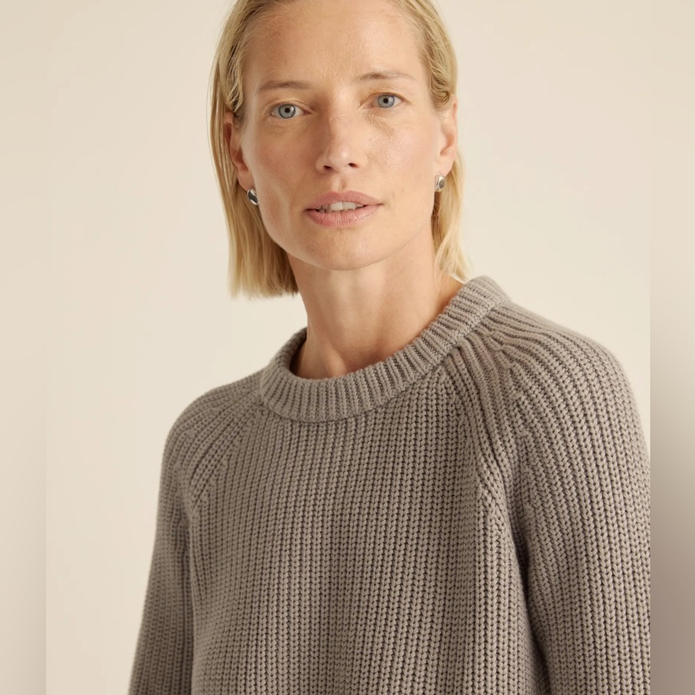 Quince Organic Cotton Ribbed Sweater